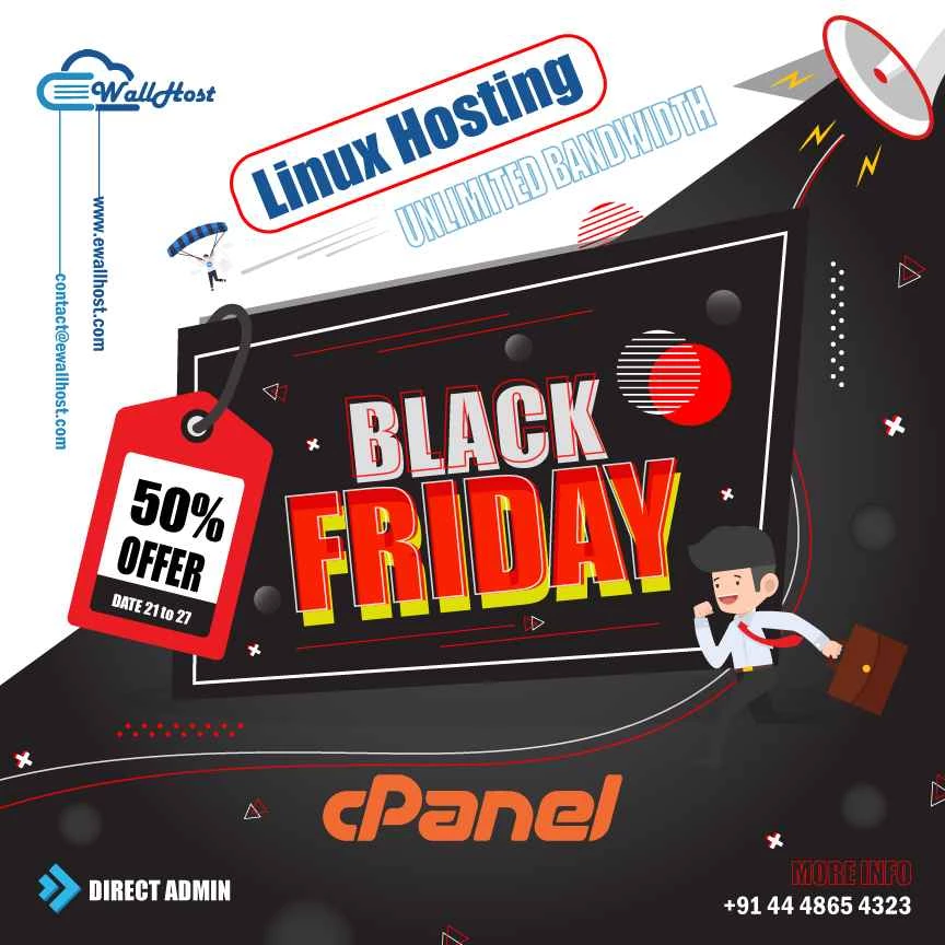 eWallHost: ブラックフライデーで共有ホスティングプランが 50% オフ!