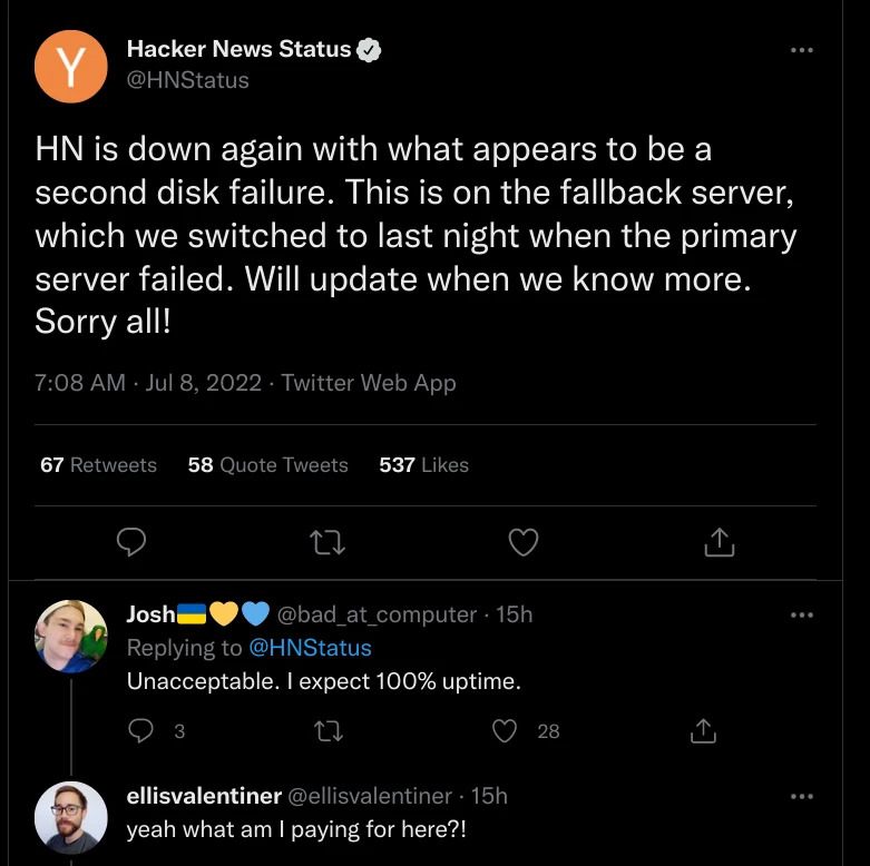 ディスク障害が 2 度も 2 度発生するという驚くべき同時発生!