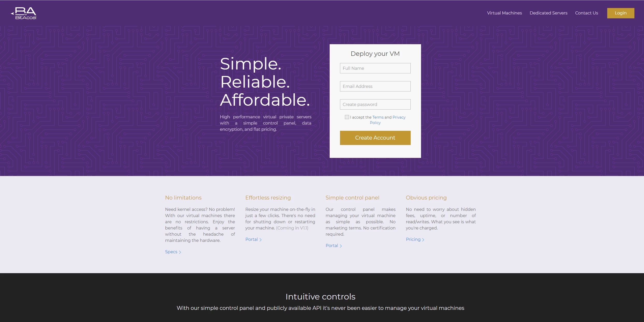 BitAccel.com – 月額7ドルから設定可能なKVM仮想マシン
