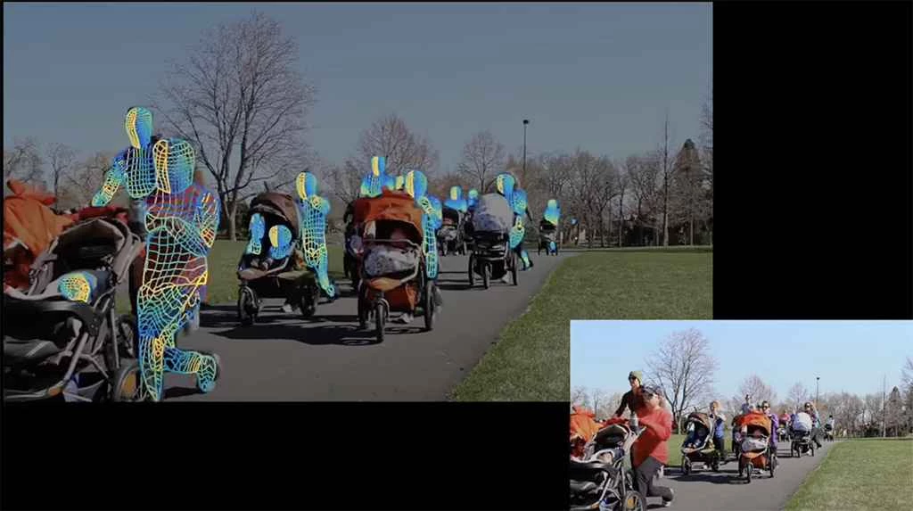 高密度ポーズ推定