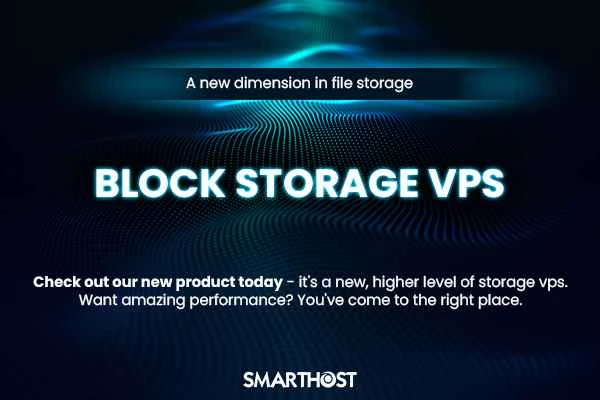 SmartHost がブロック ストレージをリリースしました。
