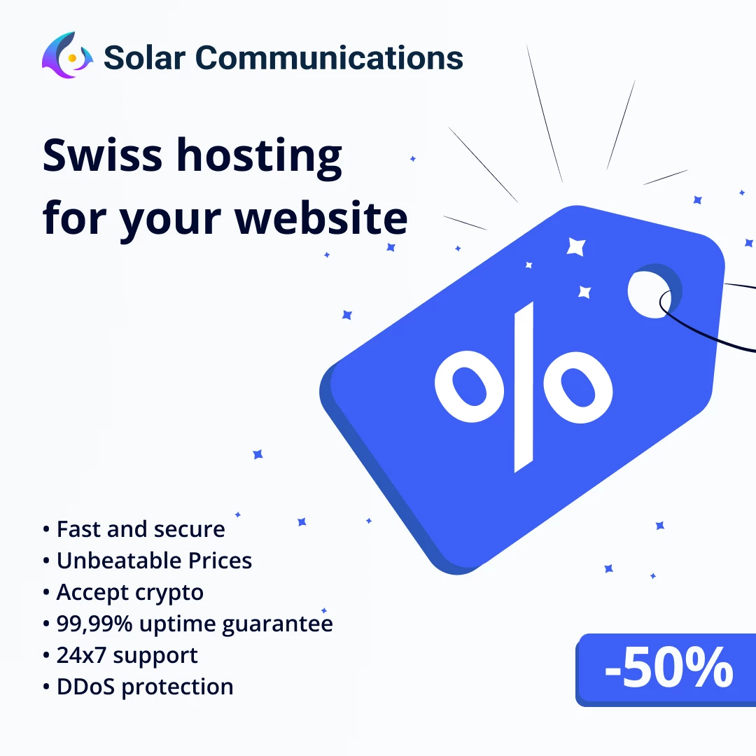 Solar Communications が提供する、スイス、チューリッヒの格安 VPS および Dedi プラン!