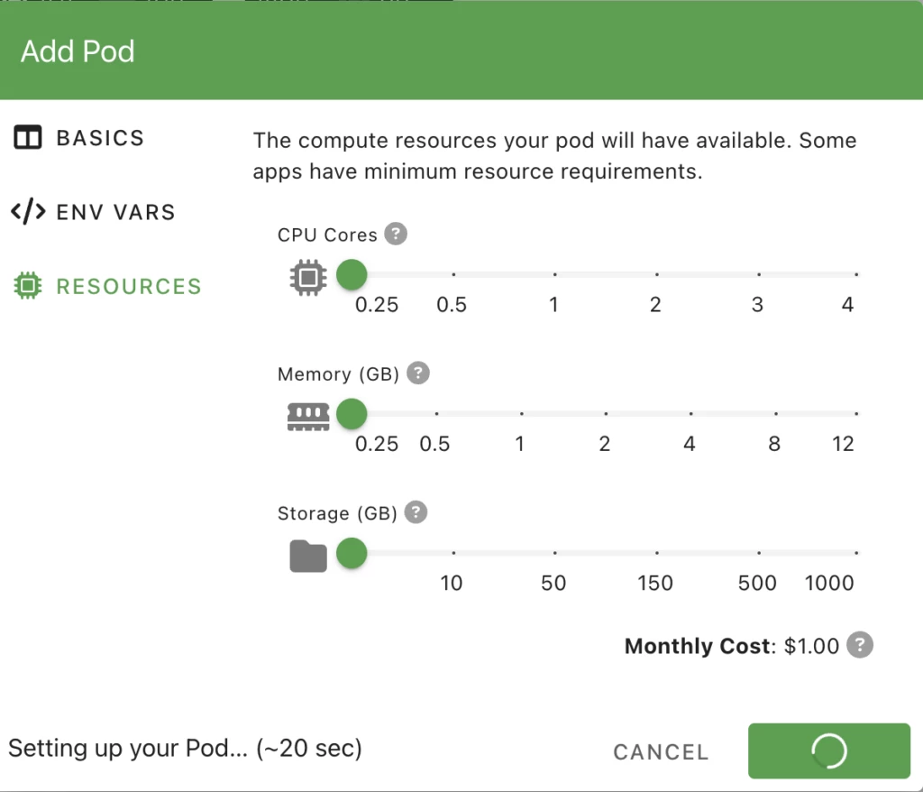 PikaPods Statping-ng