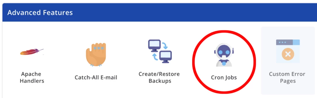 DirectAdmin Cronジョブ