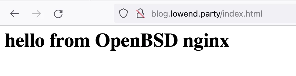 OpenBSD 静的 OK