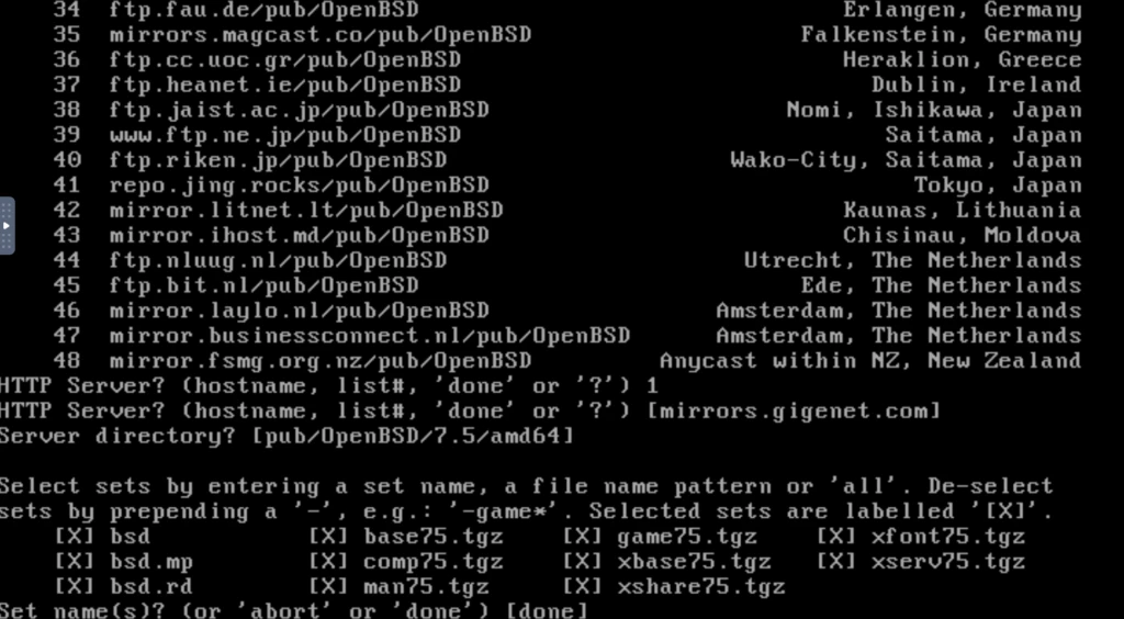 OpenBSD ピックセット