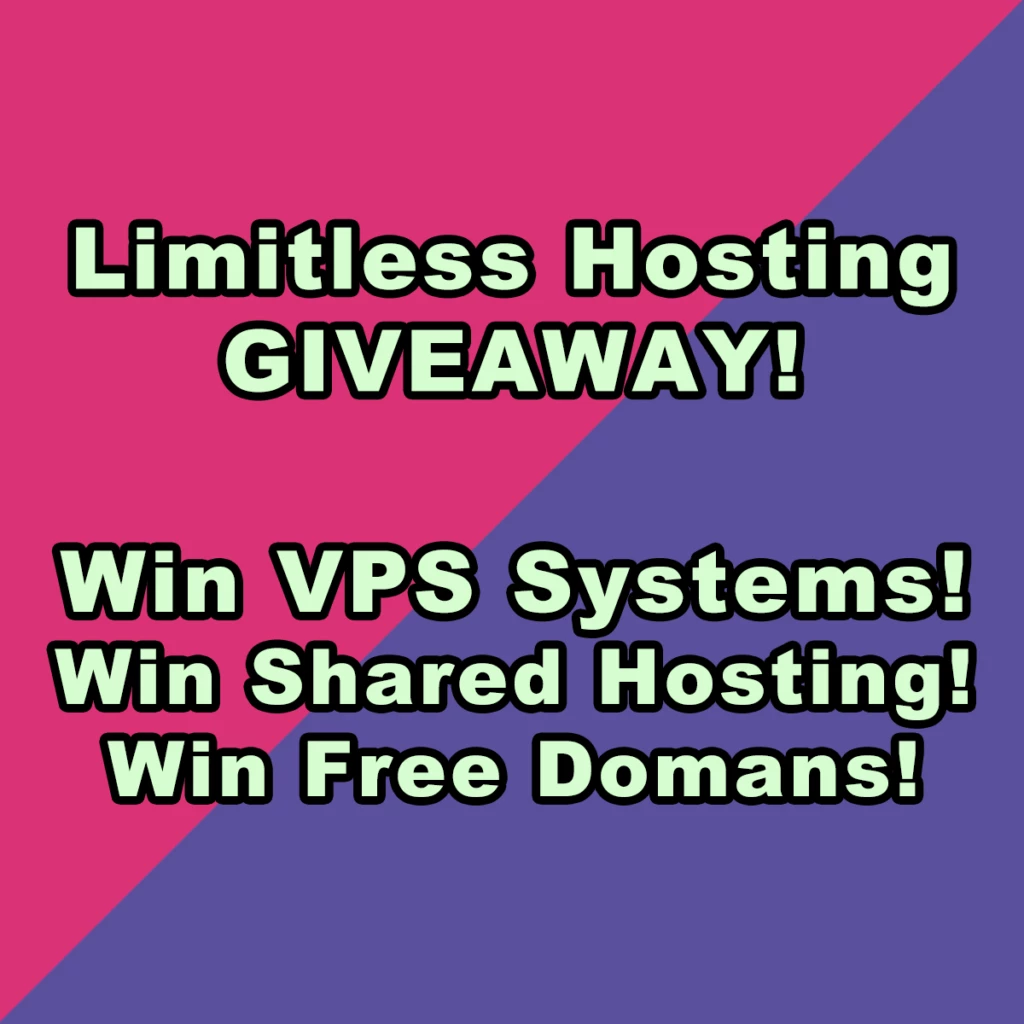 無制限ホスティングプレゼント！VPS、共有ホスティング、または無料ドメインを獲得しましょう！