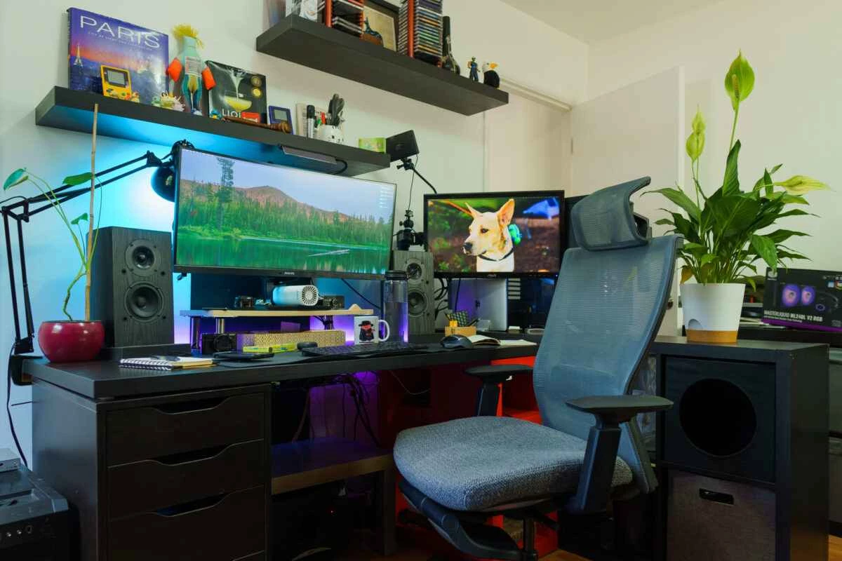 エディの自宅オフィスの写真