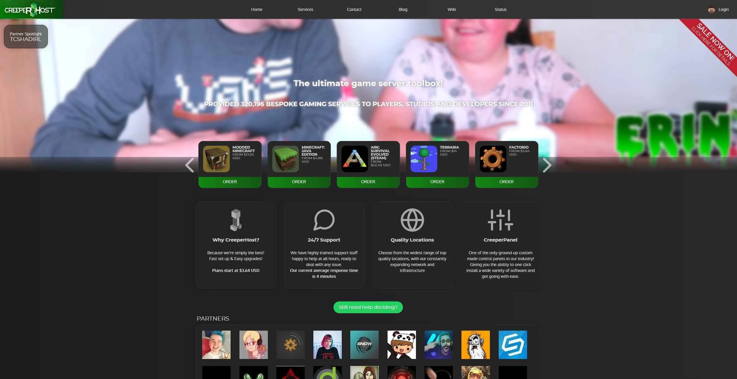 CreeperHost - 3GB OpenVZ VPS が月額わずか 3.33 ドルから - すごい - 世界中の多くの場所で利用可能!