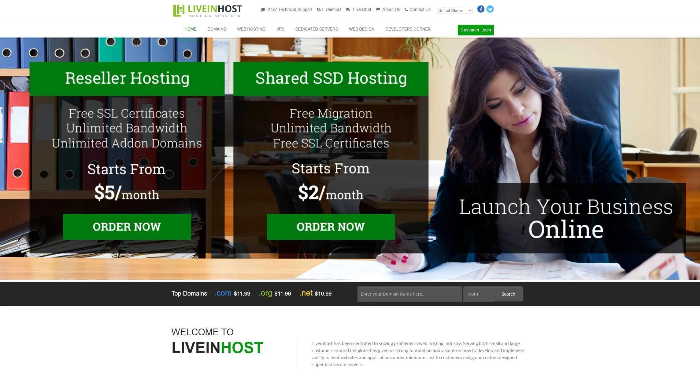 LiveinHost - フランス、イギリス、カナダで 1GB の OpenVZ が月額 2 ドルまたは年額 20 ドルで利用可能。その他多数のオプションあり。