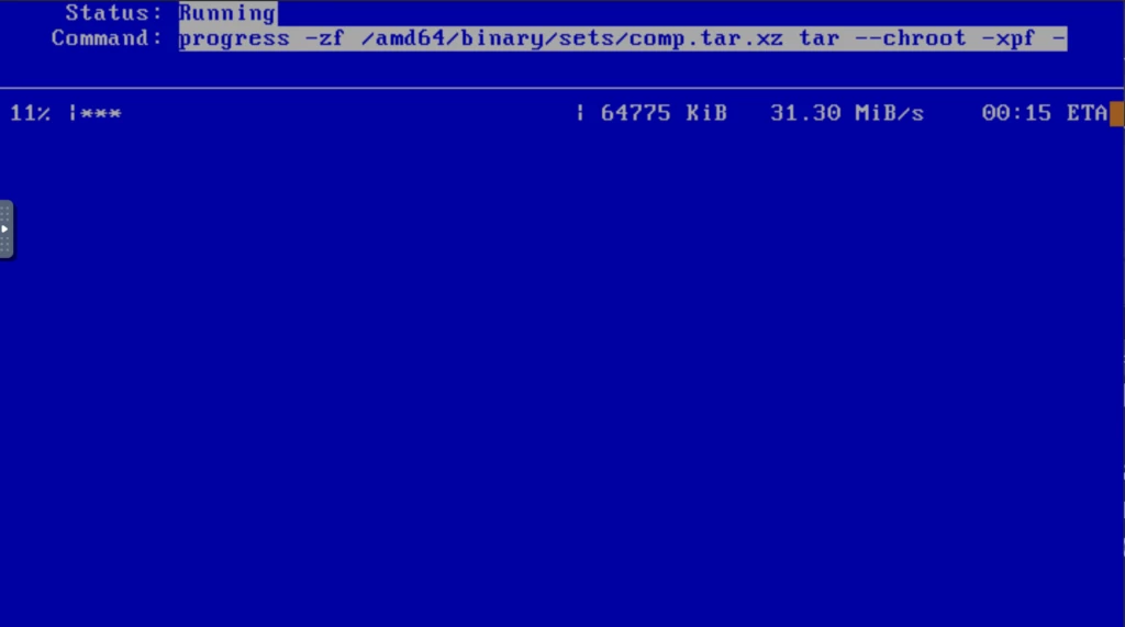 NetBSD セットインストール