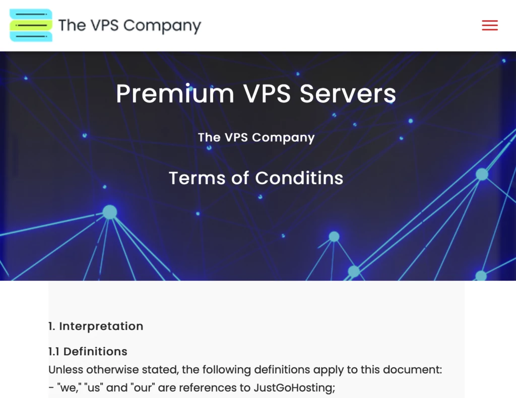 TheVPSCompany 利用規約