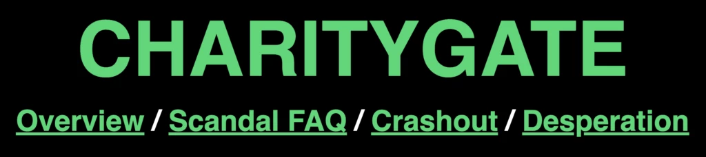 慈善活動の主催者に関する非慈善的なウェブサイト：スキャンダルは拡大する