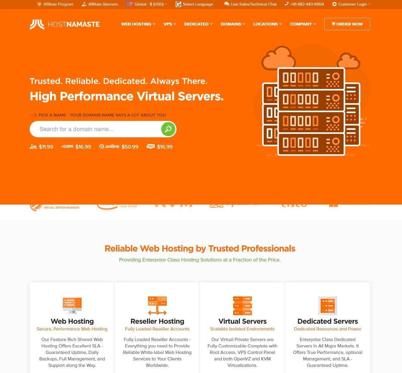 HostNamaste - 米国ロサンゼルス、ダラス、ジャクソンビル、フランスで、KVM VPS が年間 15 ドルから、ハイブリッド サーバーが月額 20 ドルからご利用いただけます。